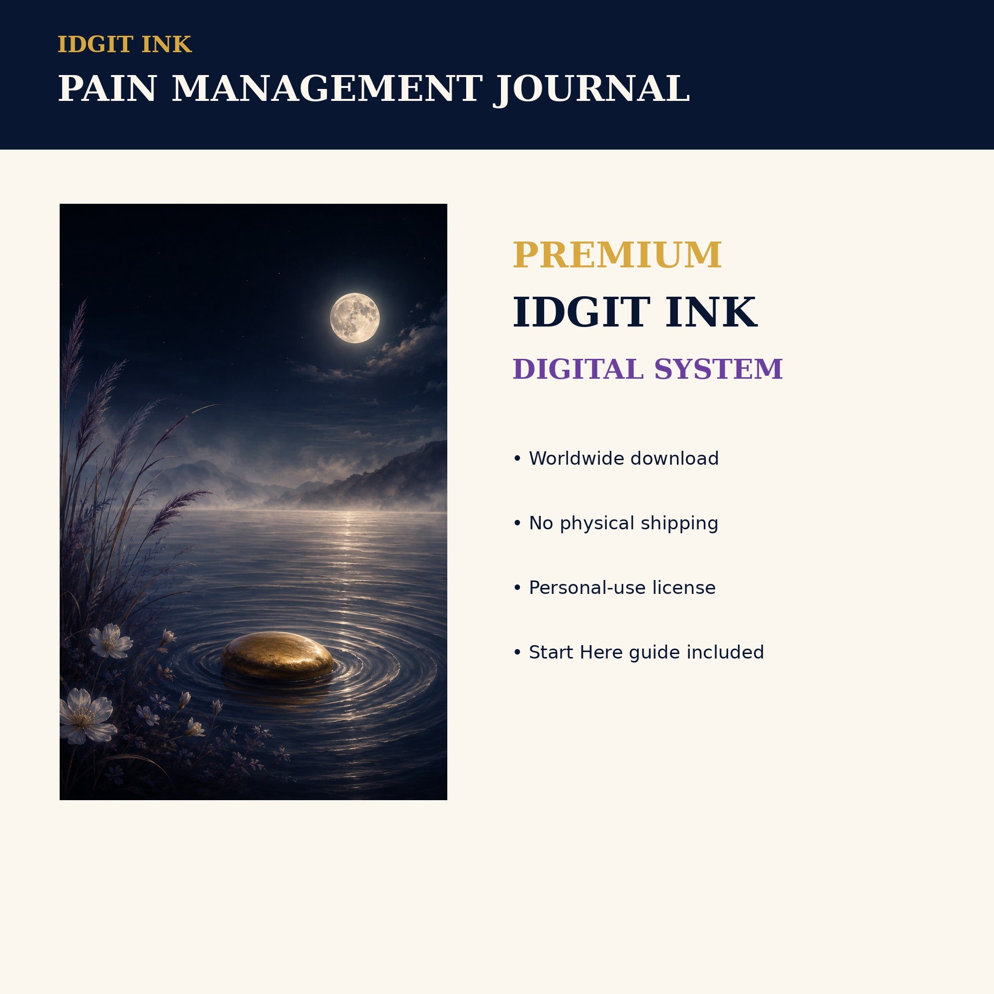 Idgit Ink Pain-Management digital journal — 75 device wallpapers preview