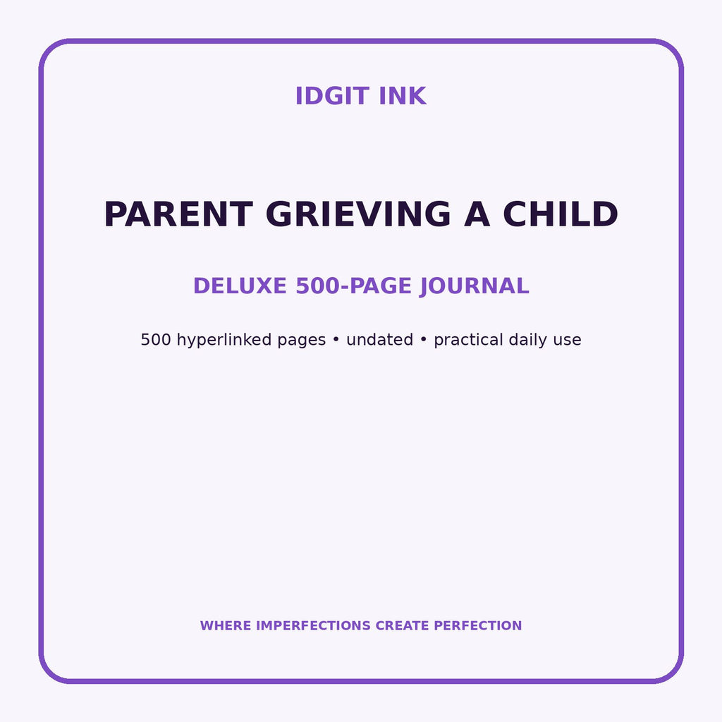Parent Grieving a Child Digital Journal – Deluxe 500-Page Planner — listing image 1 of 4