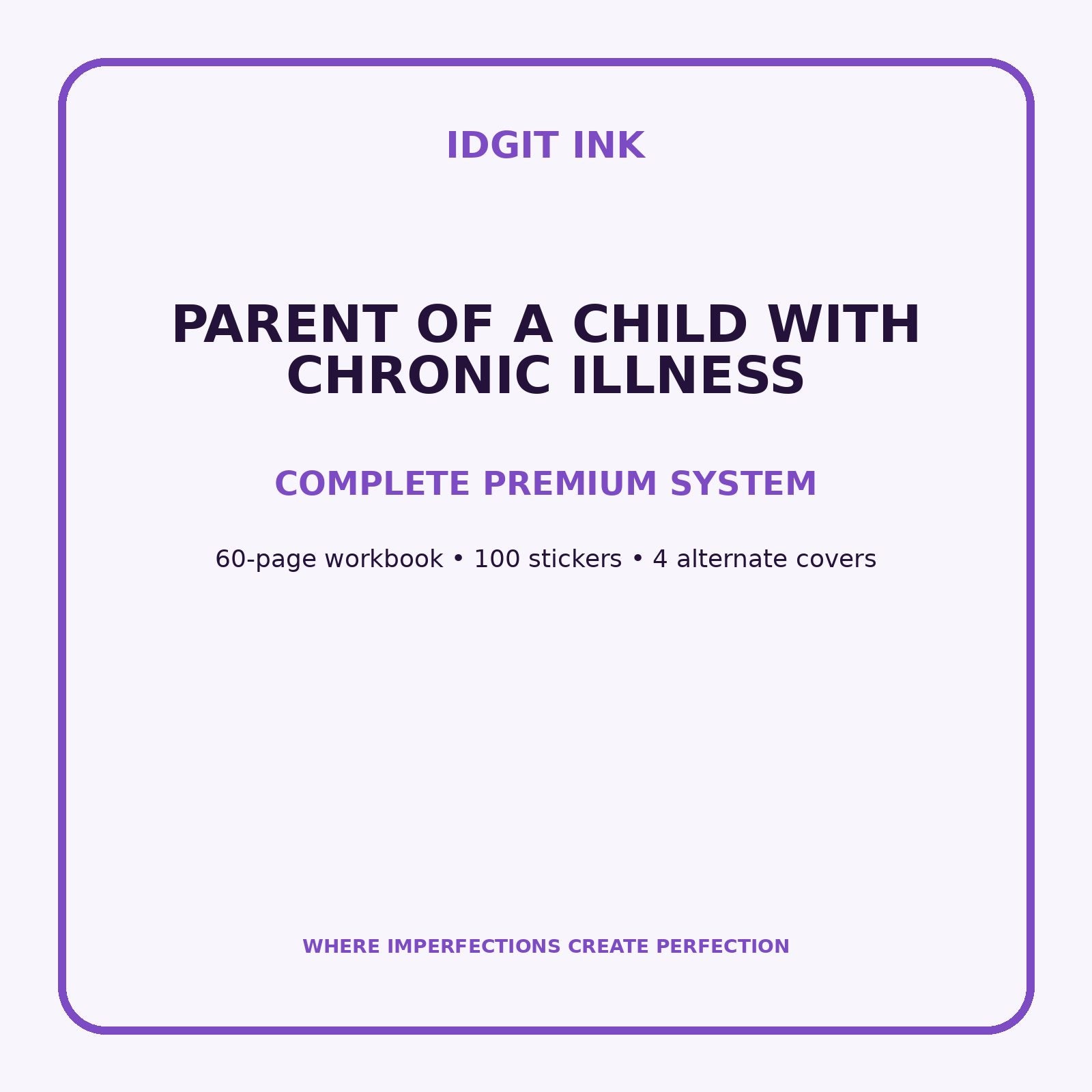 Parent of a Child With Chronic Illness Digital Journal – Deluxe 500-Page Planner — listing image 2 of 4