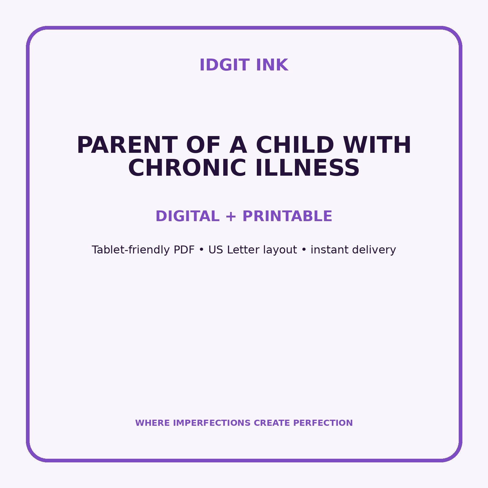 Parent of a Child With Chronic Illness Digital Journal – Deluxe 500-Page Planner — listing image 4 of 4