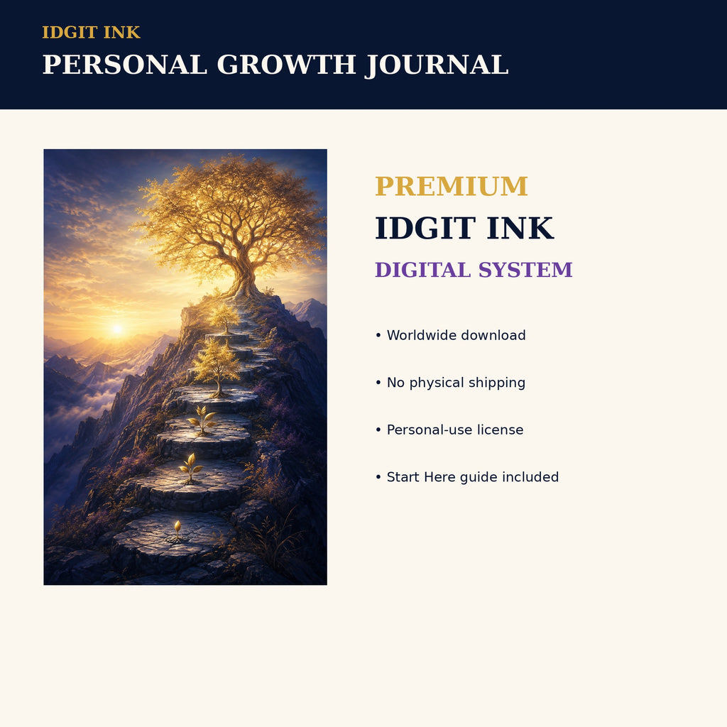 Idgit Ink Personal-Growth digital journal — 75 device wallpapers preview