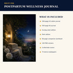 Idgit Ink Postpartum Wellness digital journal — four alternate journal covers