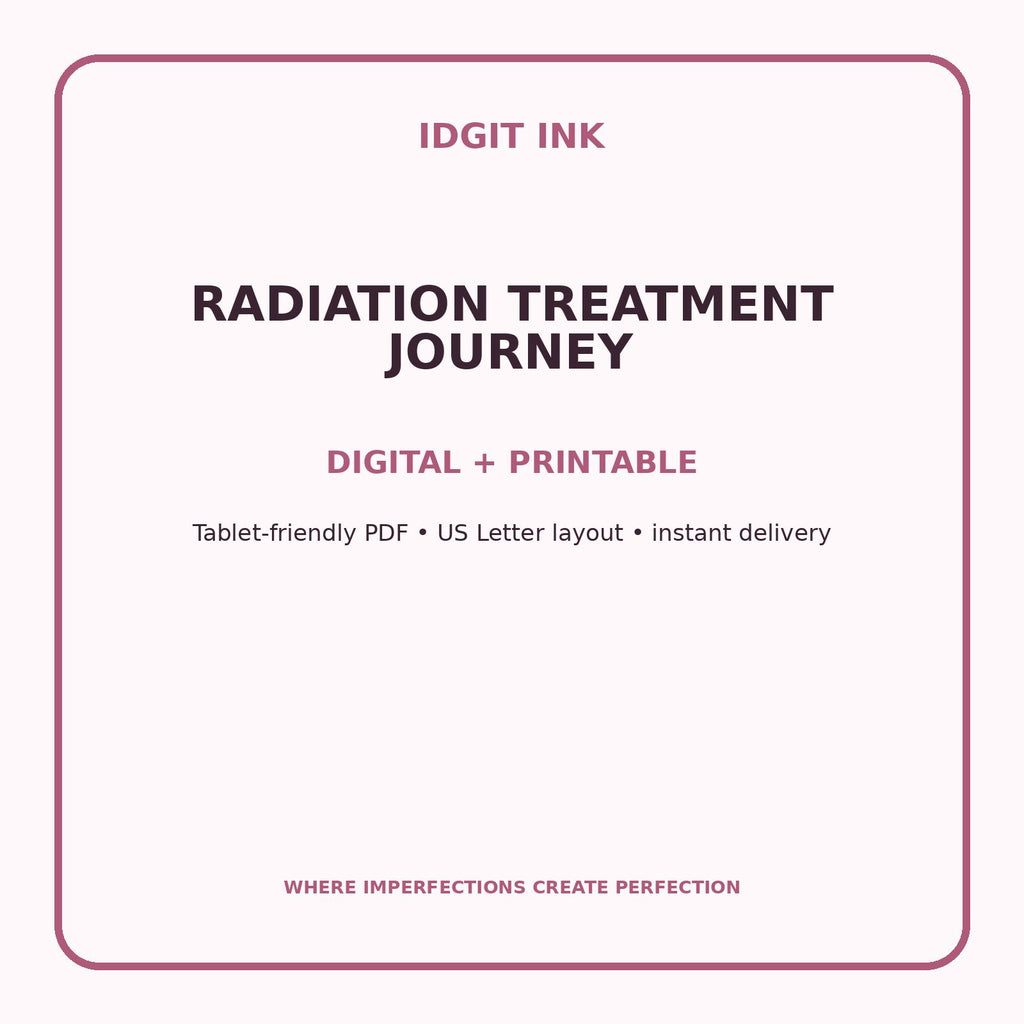 Radiation Treatment Journey Digital Journal – Deluxe 500-Page Planner — listing image 4 of 4
