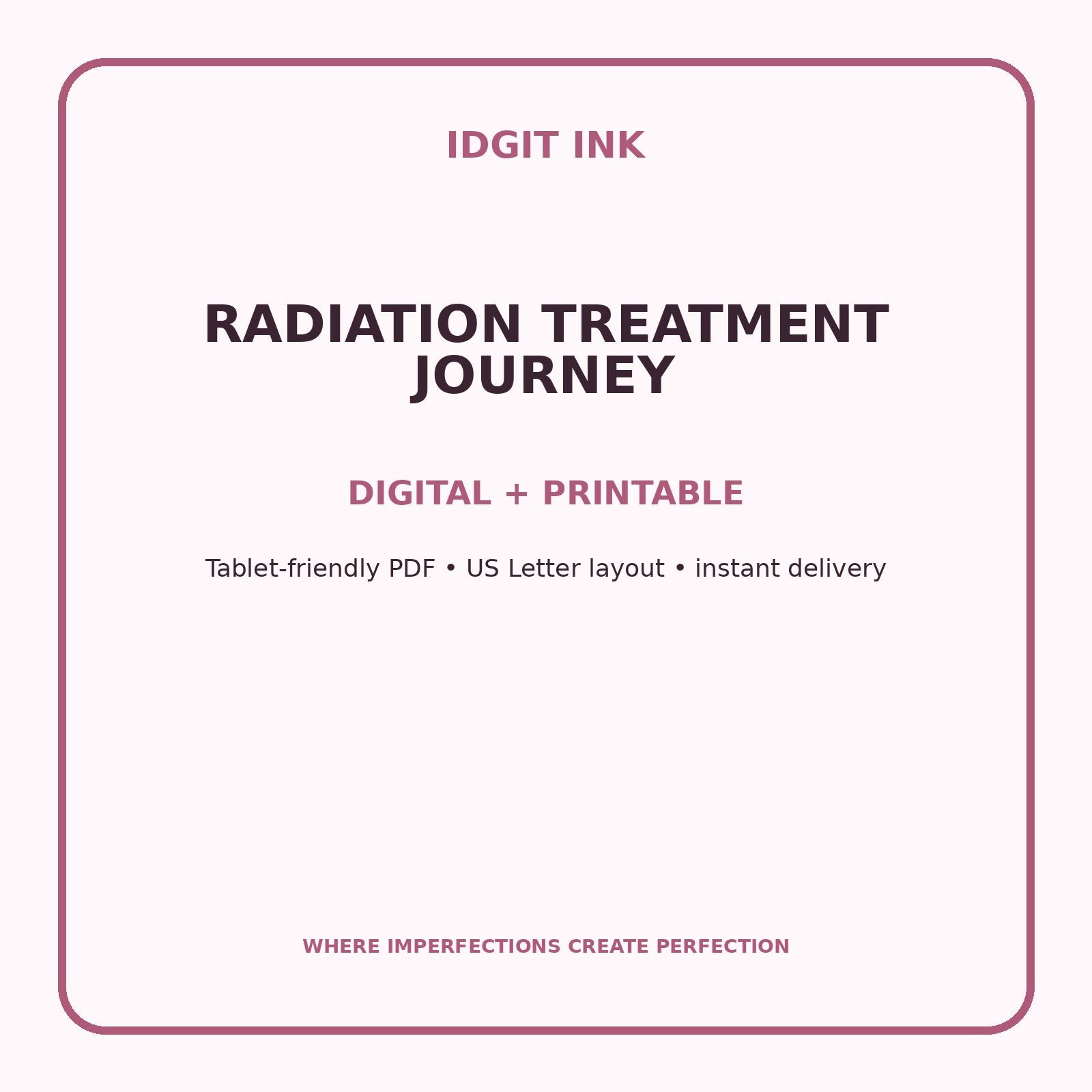 Radiation Treatment Journey Digital Journal – Deluxe 500-Page Planner — listing image 4 of 4