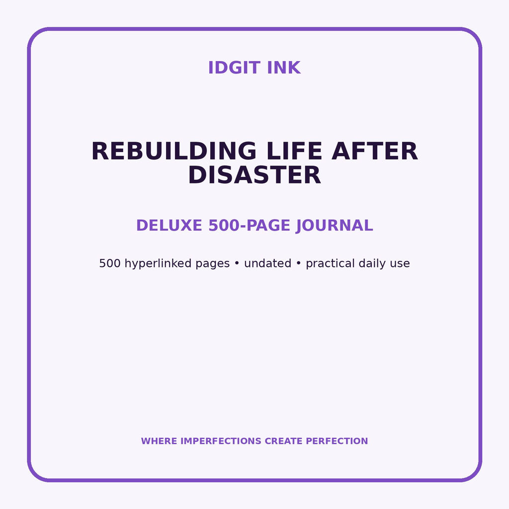 Rebuilding Life After Disaster Digital Journal – Deluxe 500-Page Planner — listing image 1 of 4