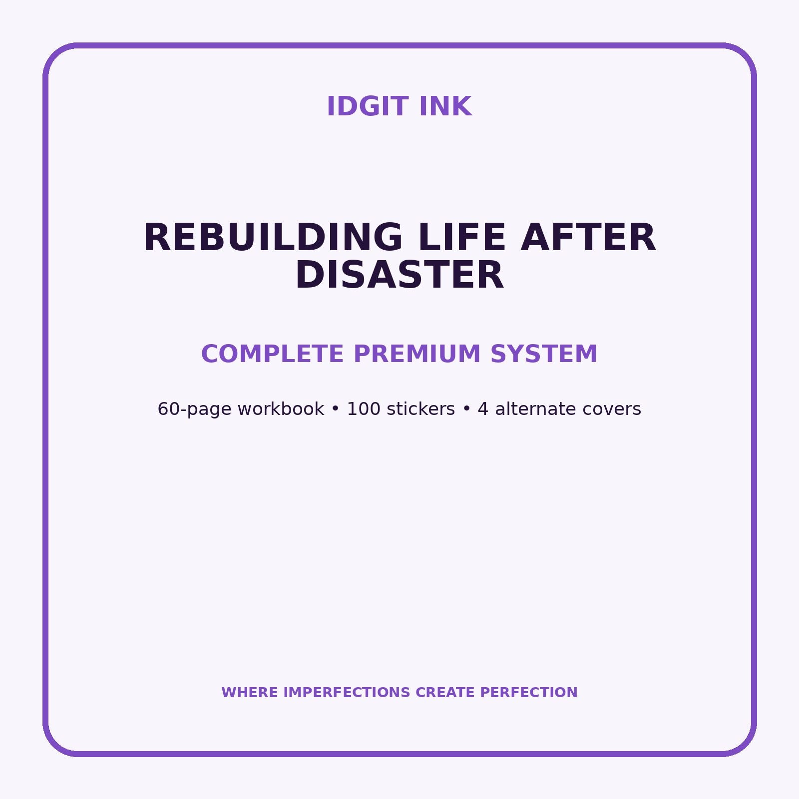 Rebuilding Life After Disaster Digital Journal – Deluxe 500-Page Planner — listing image 2 of 4