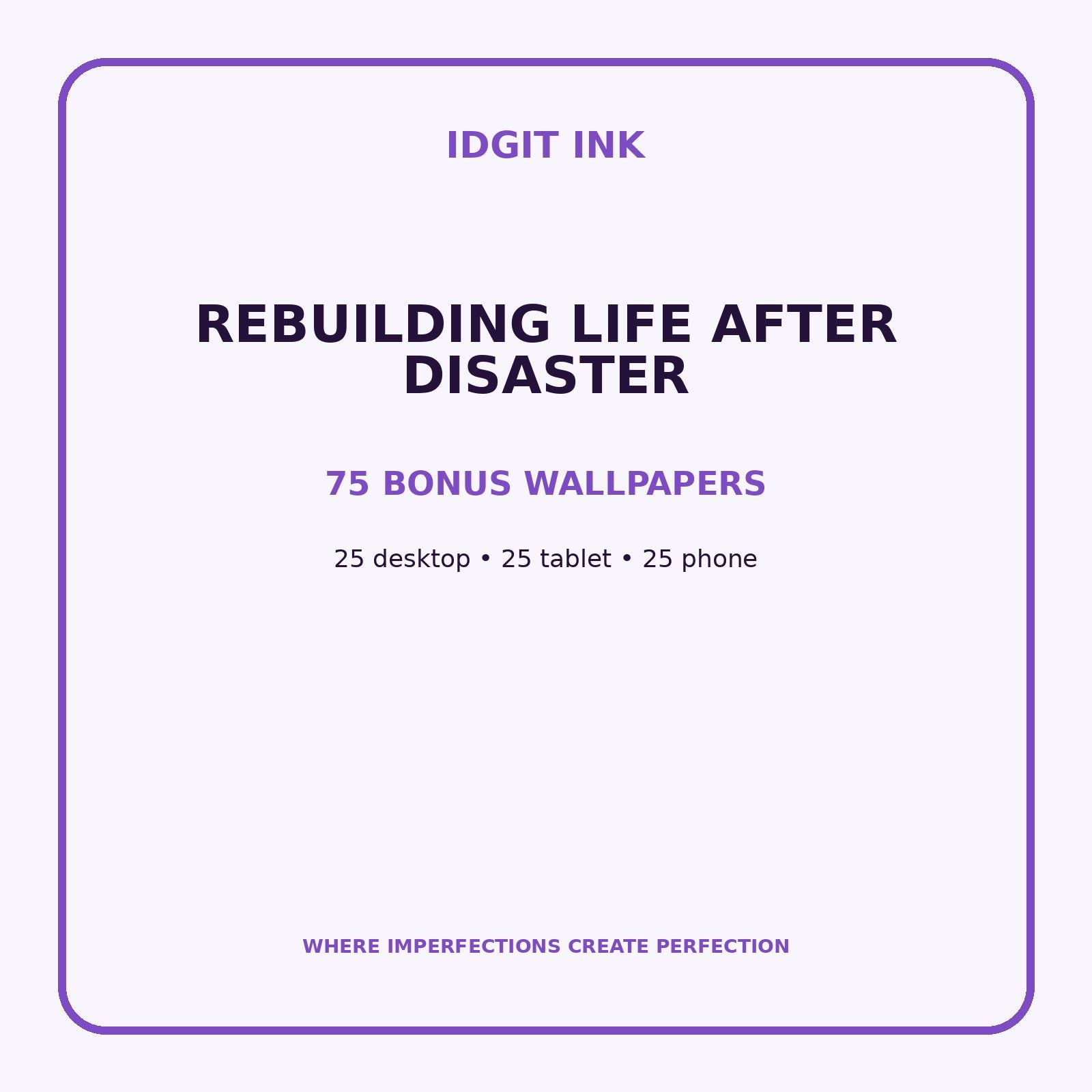 Rebuilding Life After Disaster Digital Journal – Deluxe 500-Page Planner — listing image 3 of 4