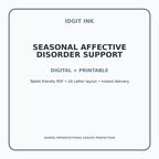 Seasonal Affective Disorder Support Digital Journal – Deluxe 500-Page Planner — listing image 4 of 4