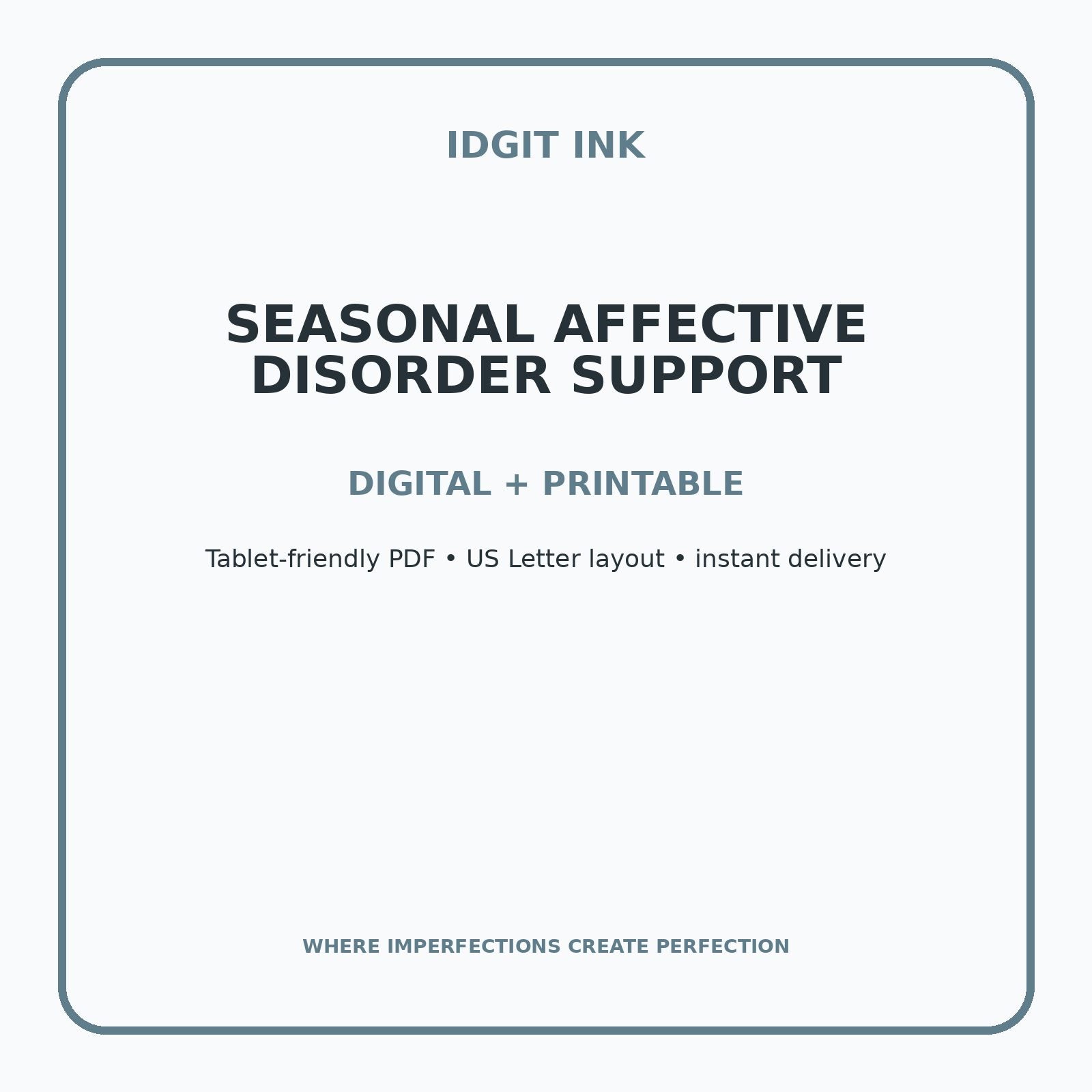 Seasonal Affective Disorder Support Digital Journal – Deluxe 500-Page Planner — listing image 4 of 4