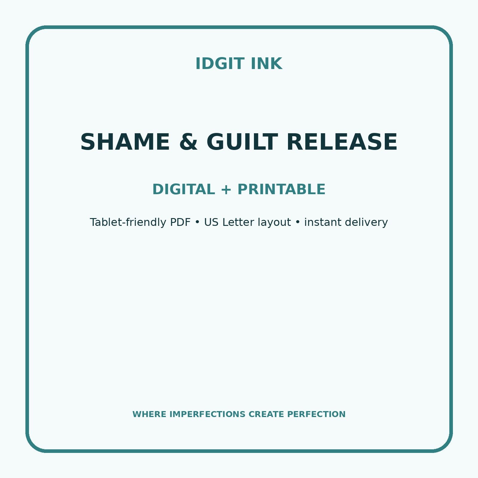 Shame & Guilt Release Digital Journal – Deluxe 500-Page Planner — listing image 4 of 4