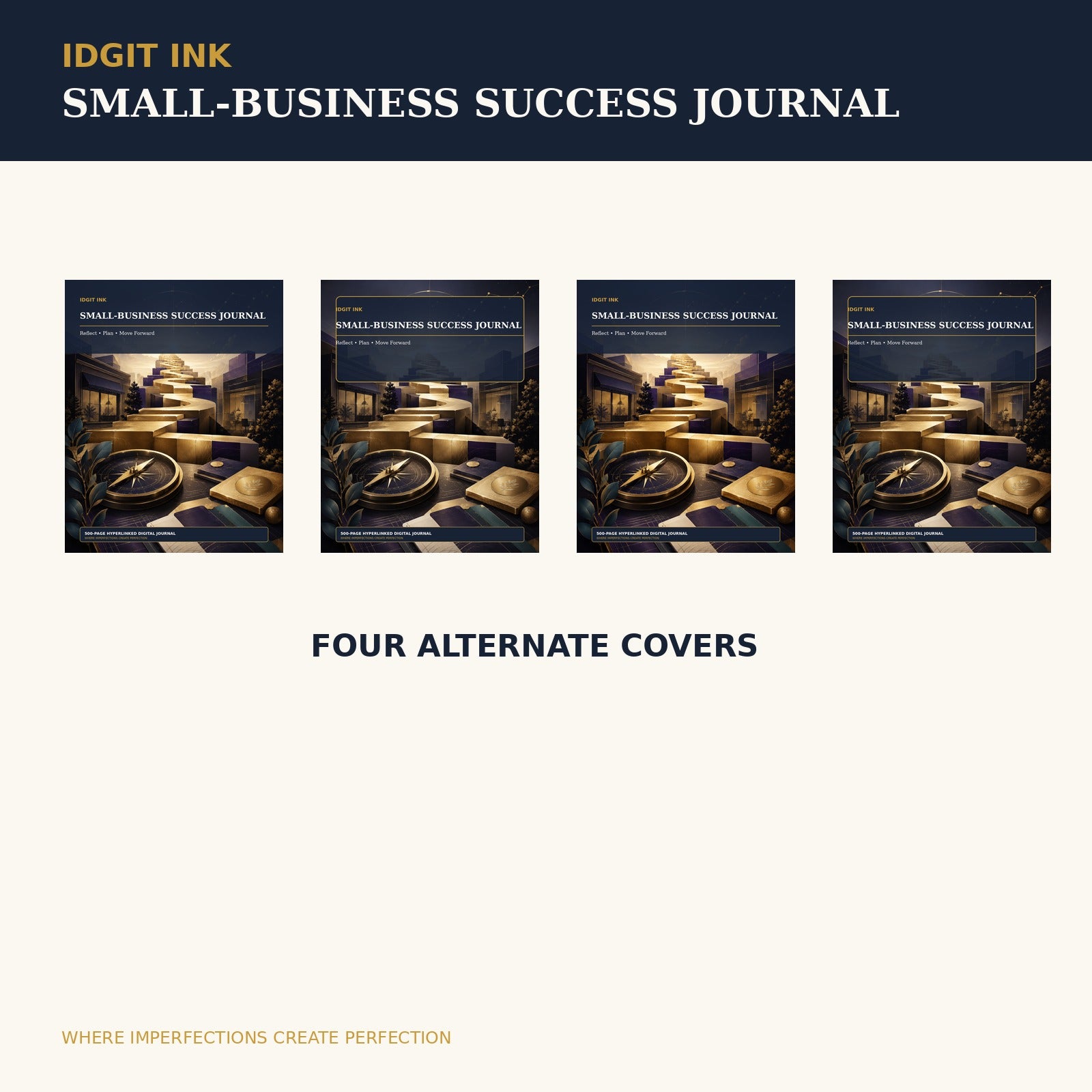 Idgit Ink Small-Business Success digital journal — four alternate journal covers