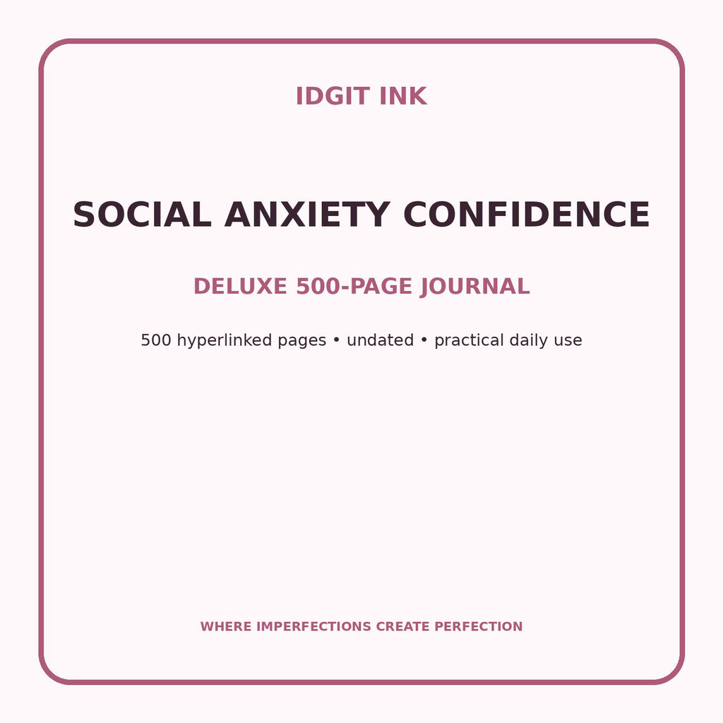 Social Anxiety Confidence Digital Journal – Deluxe 500-Page Planner — listing image 1 of 4