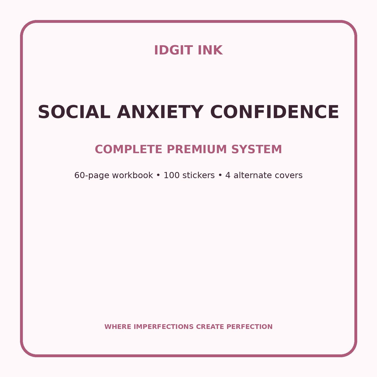 Social Anxiety Confidence Digital Journal – Deluxe 500-Page Planner — listing image 2 of 4