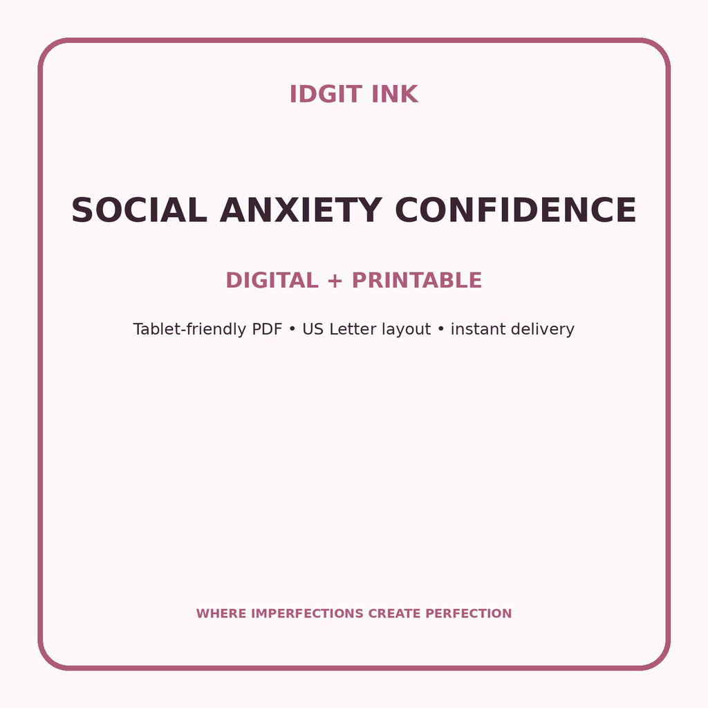 Social Anxiety Confidence Digital Journal – Deluxe 500-Page Planner — listing image 4 of 4
