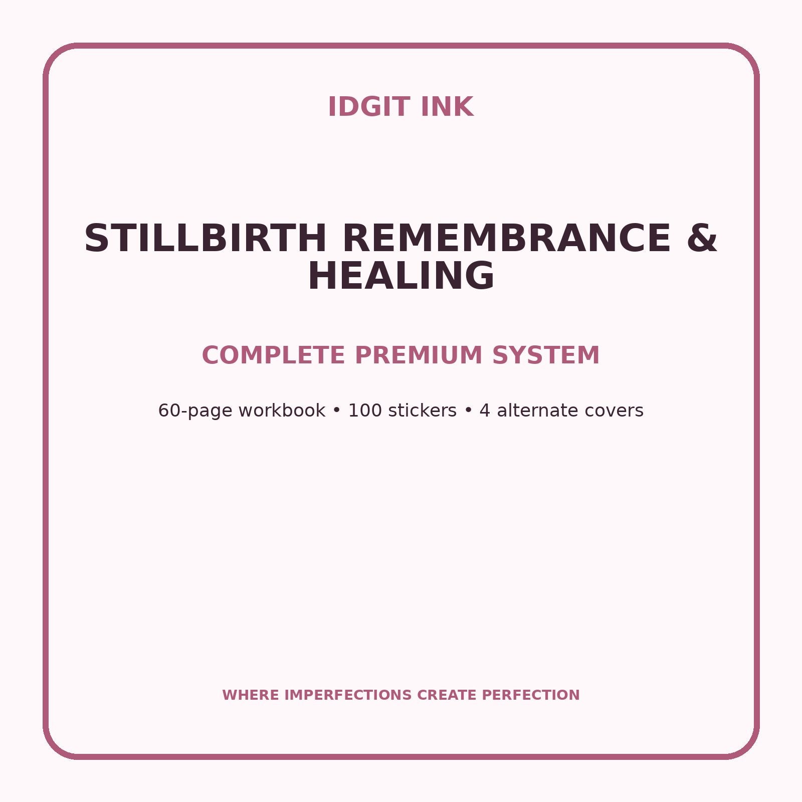 Stillbirth Remembrance & Healing Digital Journal – Deluxe 500-Page Planner — listing image 2 of 4