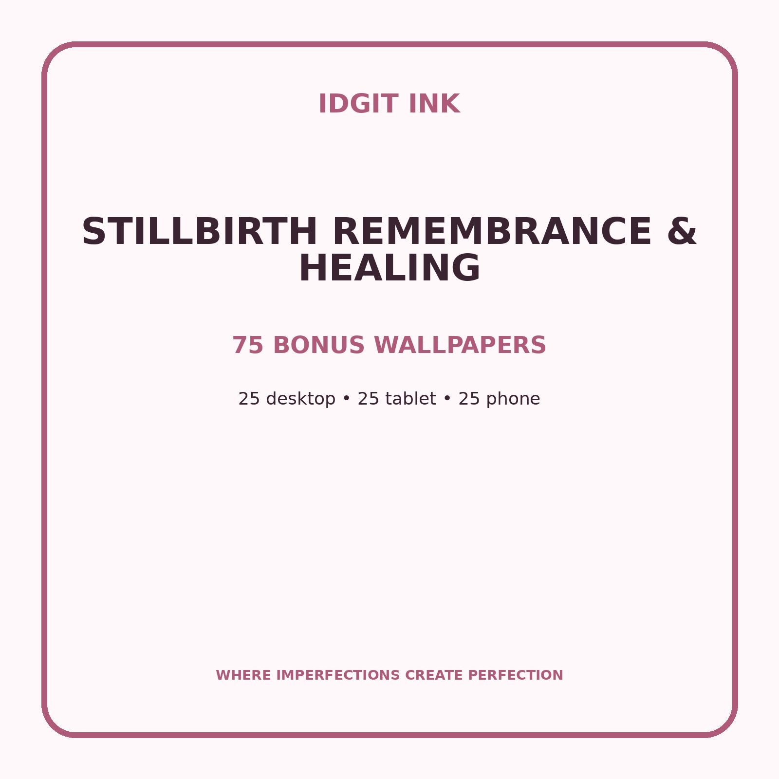Stillbirth Remembrance & Healing Digital Journal – Deluxe 500-Page Planner — listing image 3 of 4