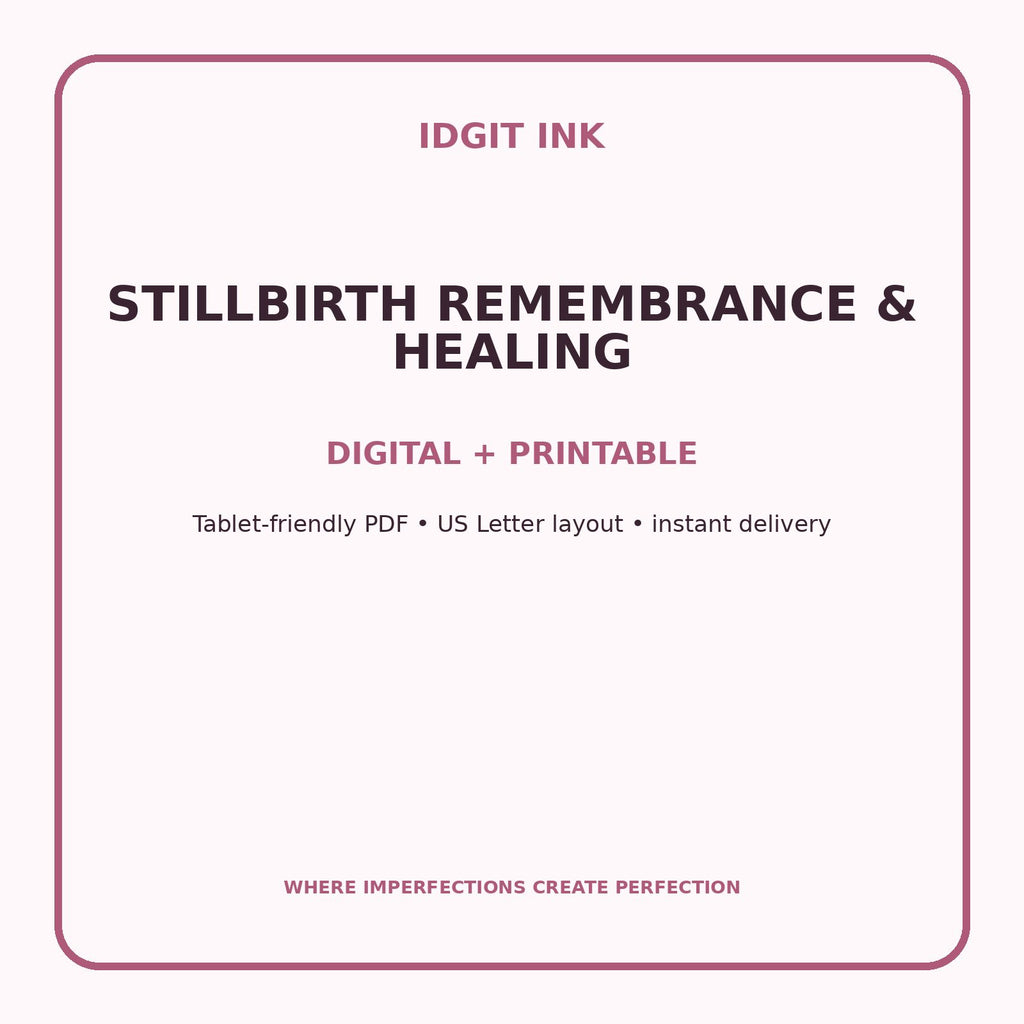 Stillbirth Remembrance & Healing Digital Journal – Deluxe 500-Page Planner — listing image 4 of 4