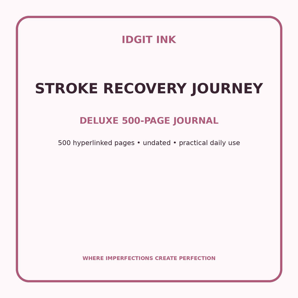Stroke Recovery Journey Digital Journal – Deluxe 500-Page Planner — listing image 1 of 4