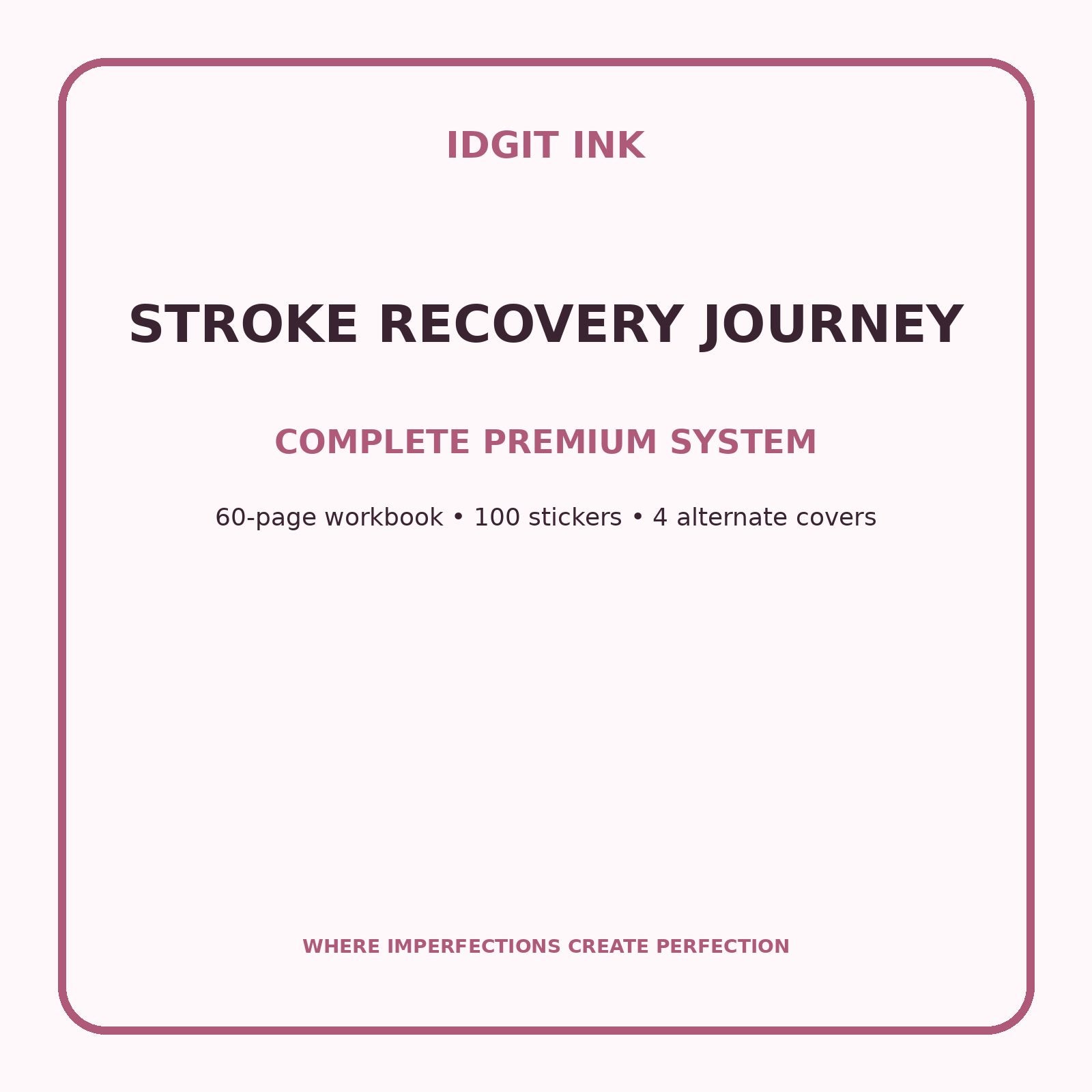 Stroke Recovery Journey Digital Journal – Deluxe 500-Page Planner — listing image 2 of 4