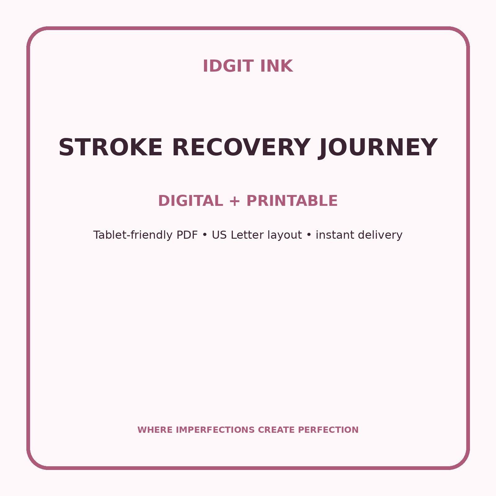 Stroke Recovery Journey Digital Journal – Deluxe 500-Page Planner — listing image 4 of 4
