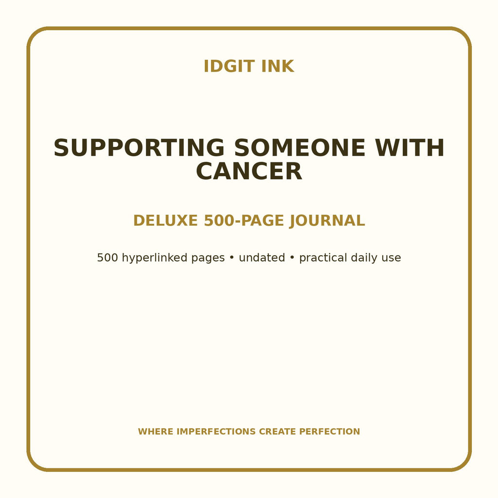 Supporting Someone With Cancer Digital Journal – Deluxe 500-Page Planner — listing image 1 of 4
