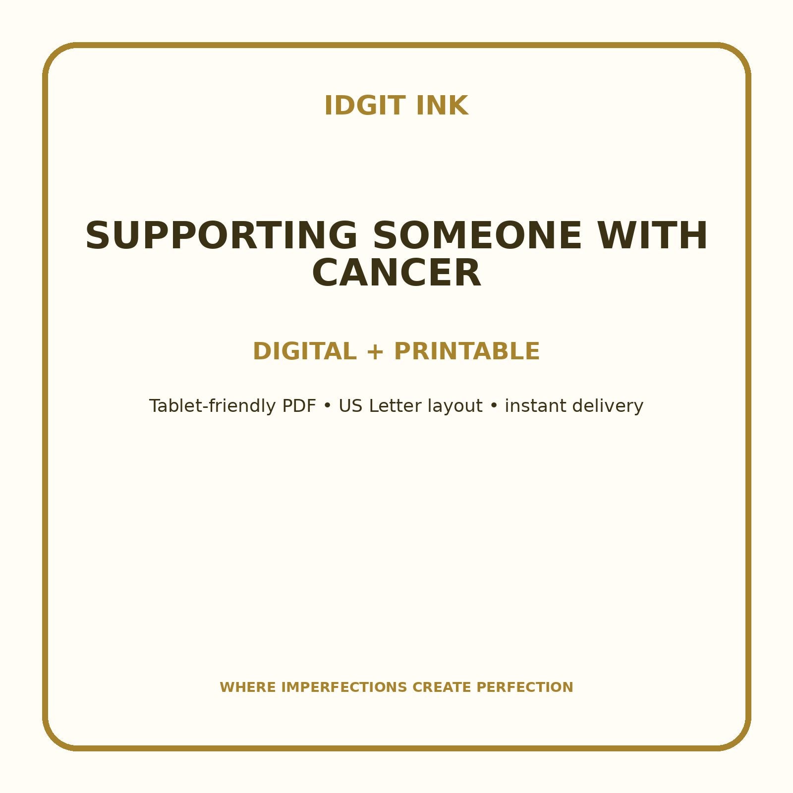 Supporting Someone With Cancer Digital Journal – Deluxe 500-Page Planner — listing image 4 of 4