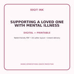 Supporting a Loved One With Mental Illness Digital Journal – Deluxe 500-Page Planner — listing image 4 of 4