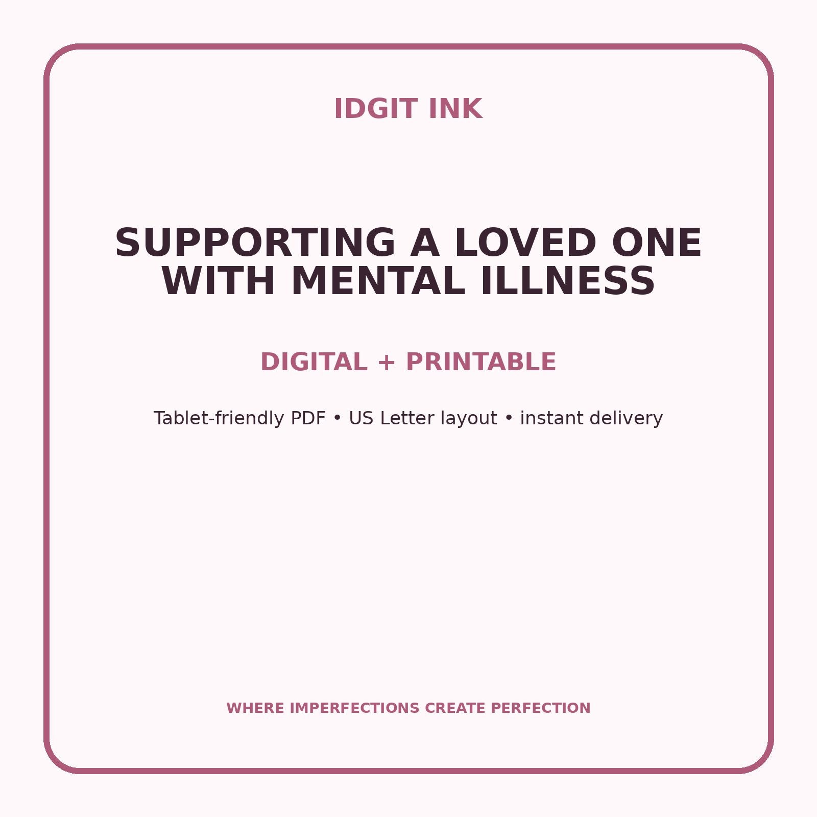 Supporting a Loved One With Mental Illness Digital Journal – Deluxe 500-Page Planner — listing image 4 of 4