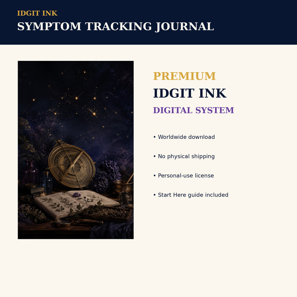 Idgit Ink Symptom-Tracking digital journal — 75 device wallpapers preview