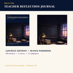 Idgit Ink Teacher Reflection digital journal — complete deluxe journal bundle overview