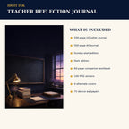 Idgit Ink Teacher Reflection digital journal — four alternate journal covers