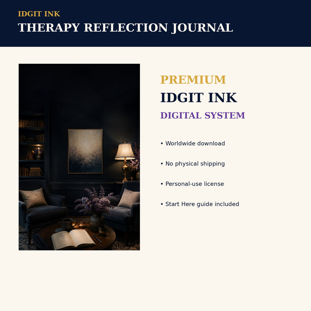 Idgit Ink Therapy Reflection digital journal — 75 device wallpapers preview