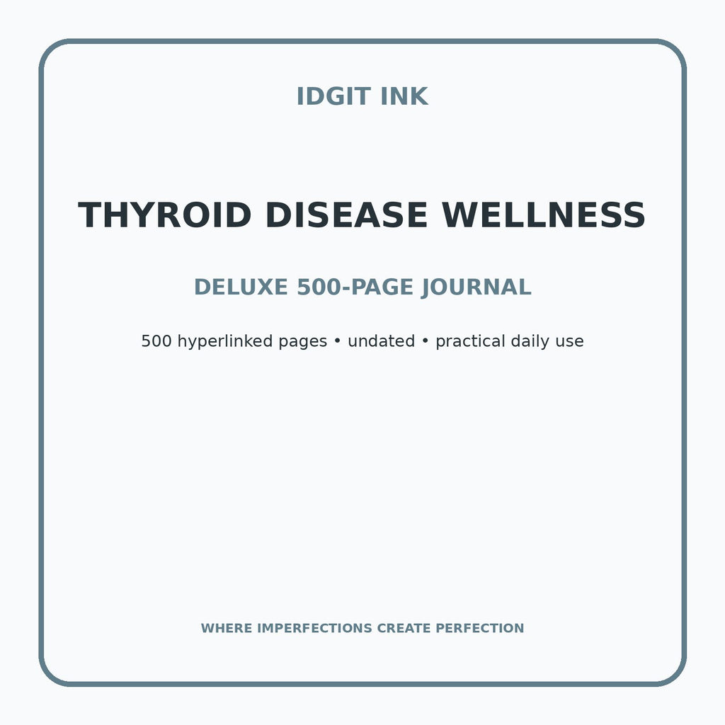 Thyroid Disease Wellness Digital Journal – Deluxe 500-Page Planner — listing image 1 of 4