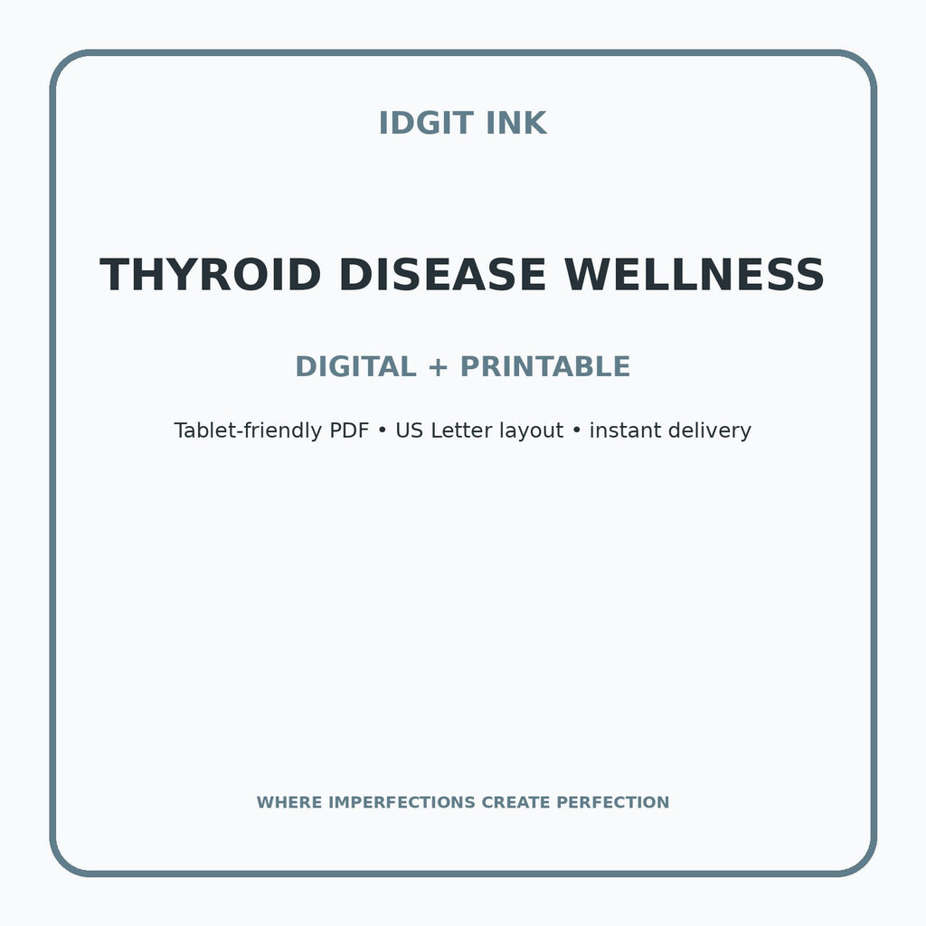 Thyroid Disease Wellness Digital Journal – Deluxe 500-Page Planner — listing image 4 of 4