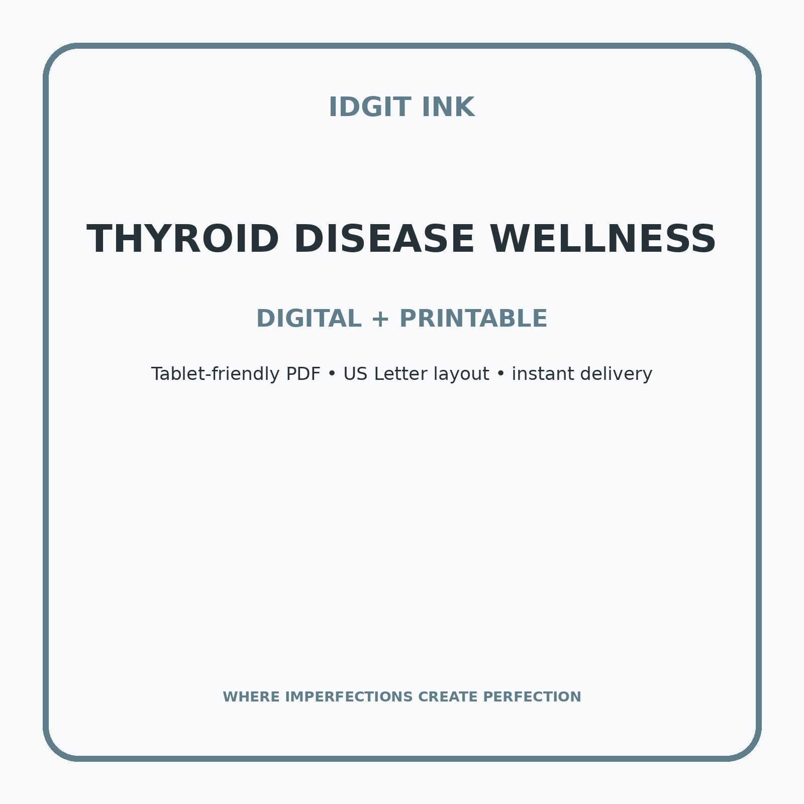 Thyroid Disease Wellness Digital Journal – Deluxe 500-Page Planner — listing image 4 of 4