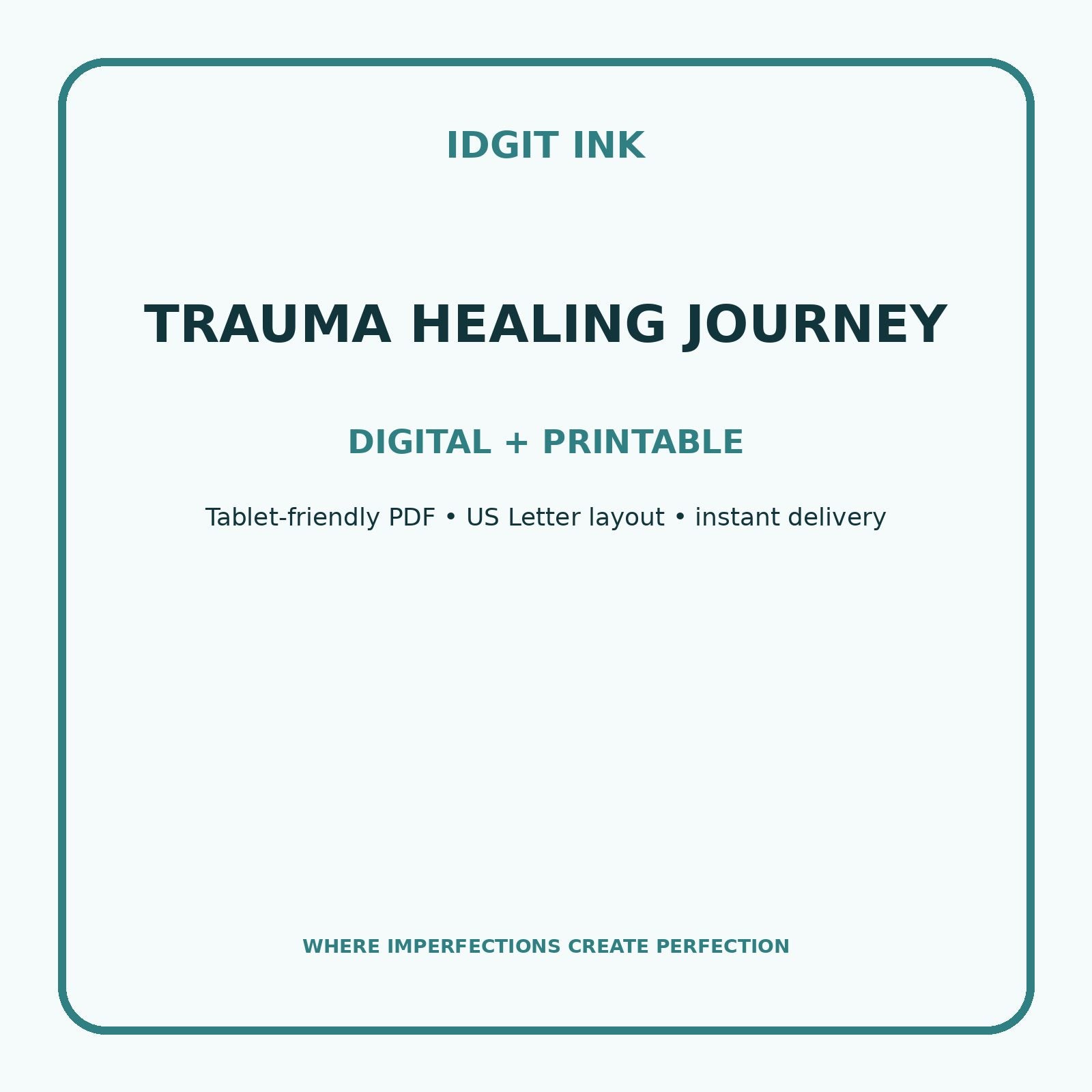 Trauma Healing Journey Digital Journal – Deluxe 500-Page Planner — listing image 4 of 4