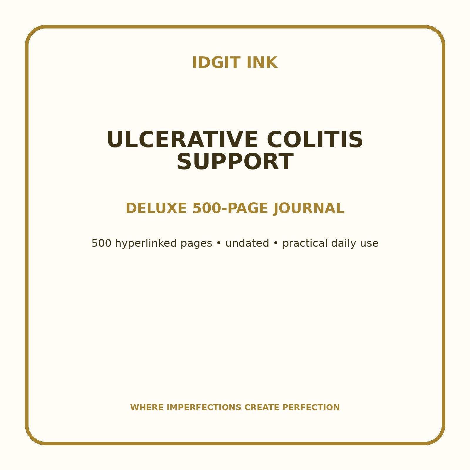 Ulcerative Colitis Support Digital Journal – Deluxe 500-Page Planner — listing image 1 of 4