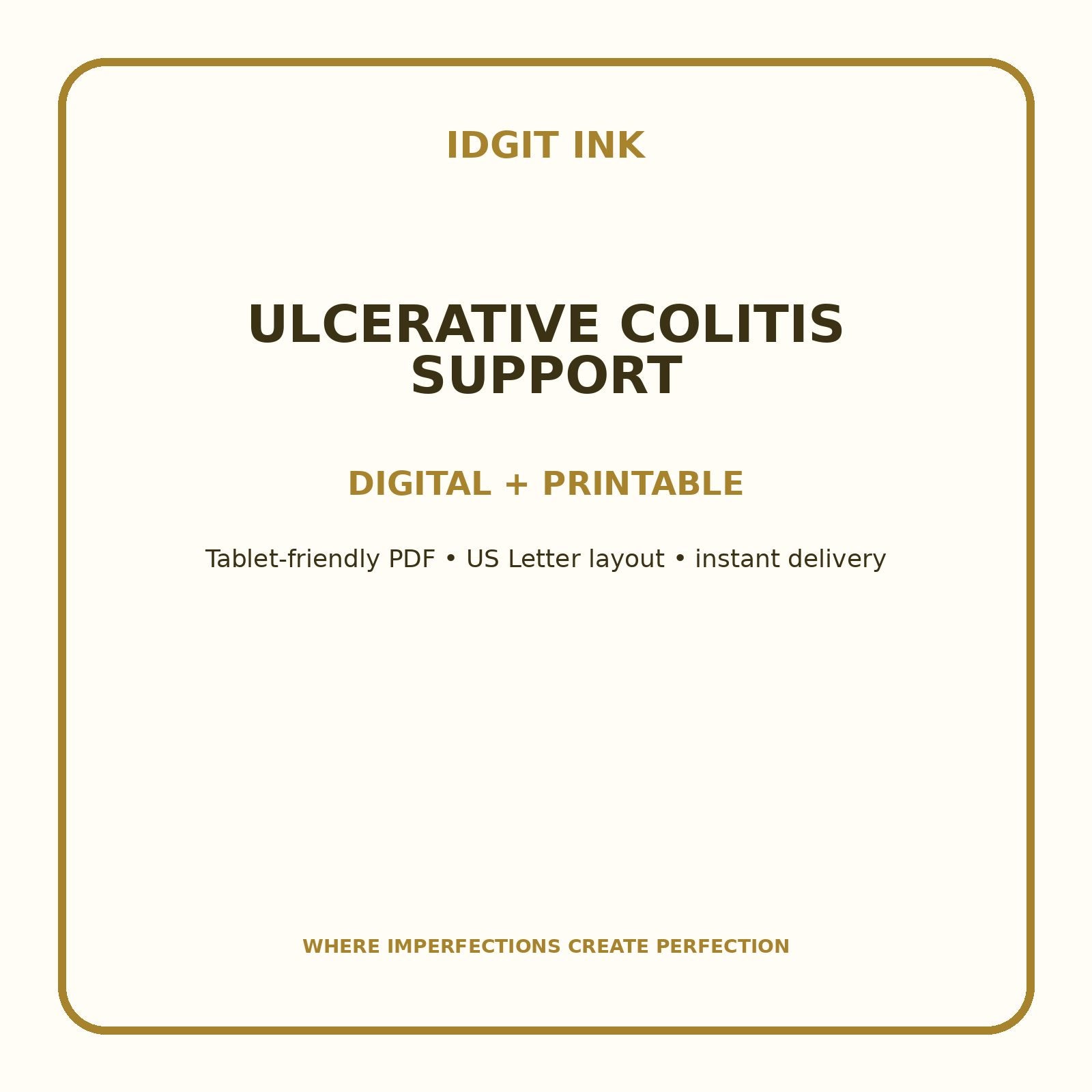 Ulcerative Colitis Support Digital Journal – Deluxe 500-Page Planner — listing image 4 of 4