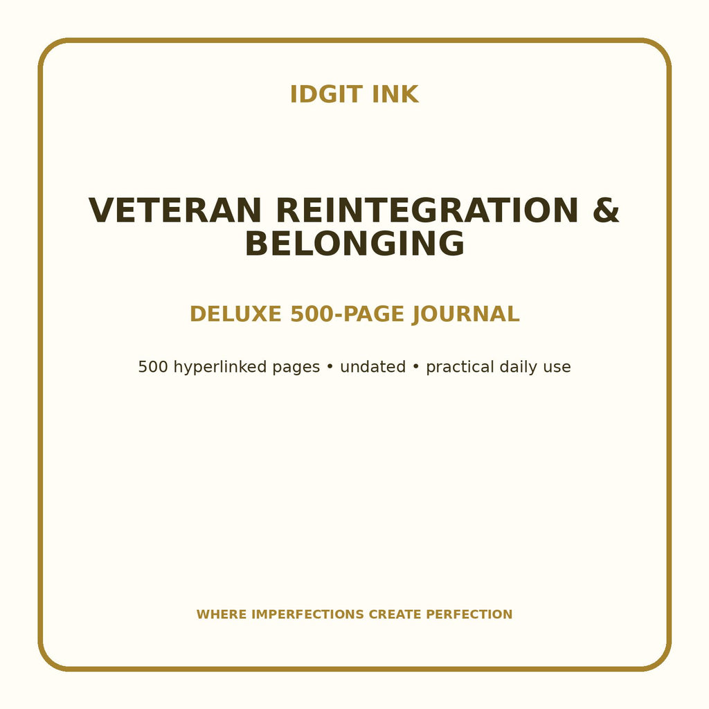 Veteran Reintegration & Belonging Digital Journal – Deluxe 500-Page Planner — listing image 1 of 4