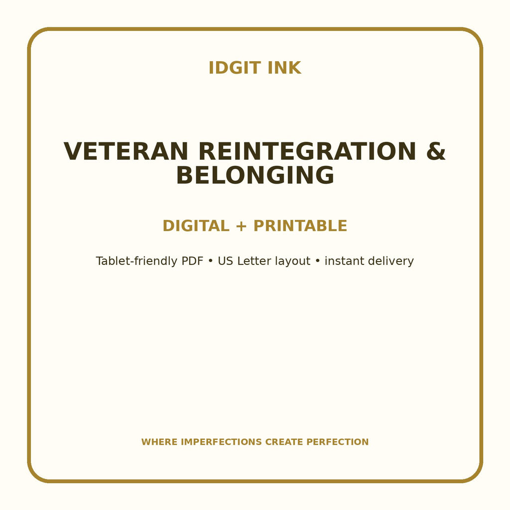 Veteran Reintegration & Belonging Digital Journal – Deluxe 500-Page Planner — listing image 4 of 4
