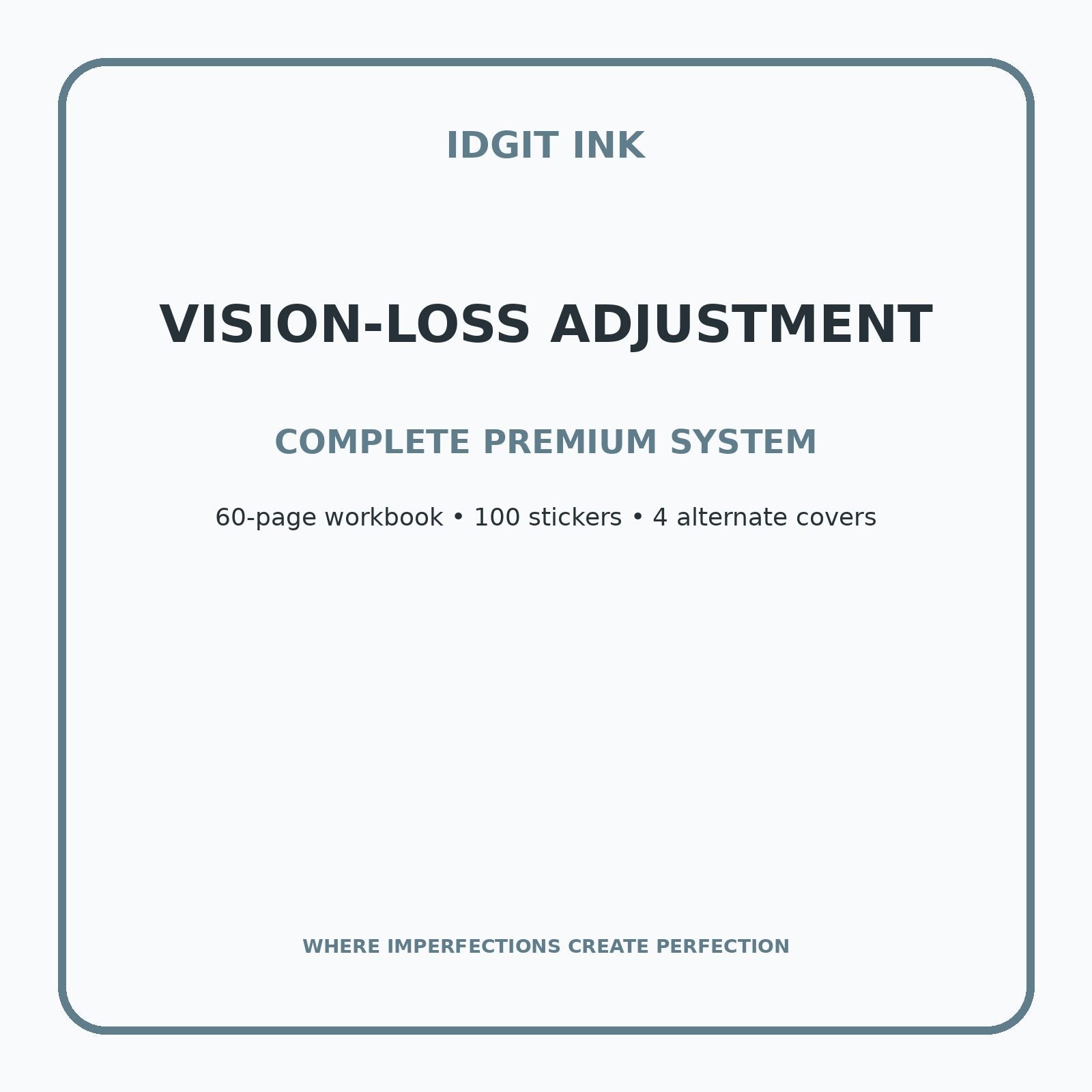 Vision-Loss Adjustment Digital Journal – Deluxe 500-Page Planner — listing image 2 of 4