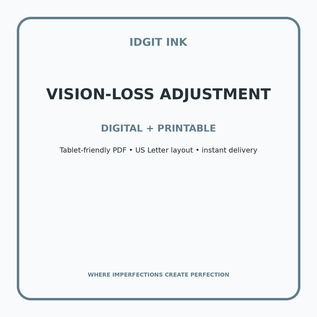 Vision-Loss Adjustment Digital Journal – Deluxe 500-Page Planner — listing image 4 of 4