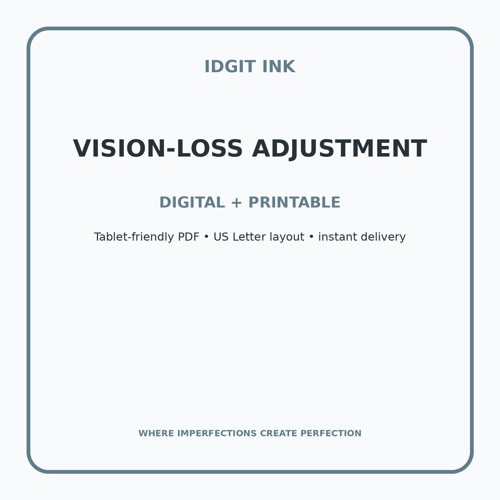 Vision-Loss Adjustment Digital Journal – Deluxe 500-Page Planner — listing image 4 of 4