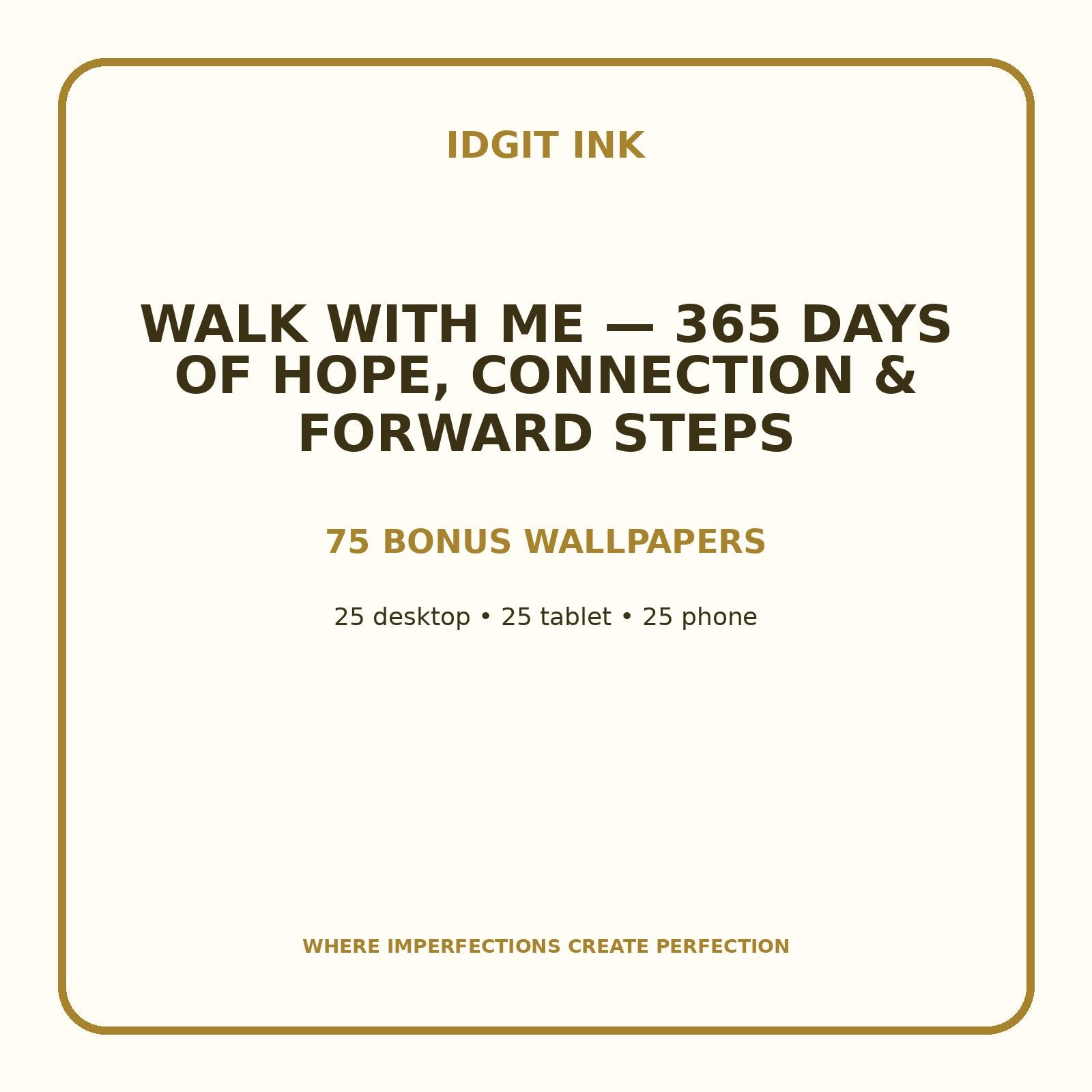 Walk With Me — 365 Days of Hope, Connection & Forward Steps Digital Journal – Deluxe 500-Page Planner — listing image 3 of 4
