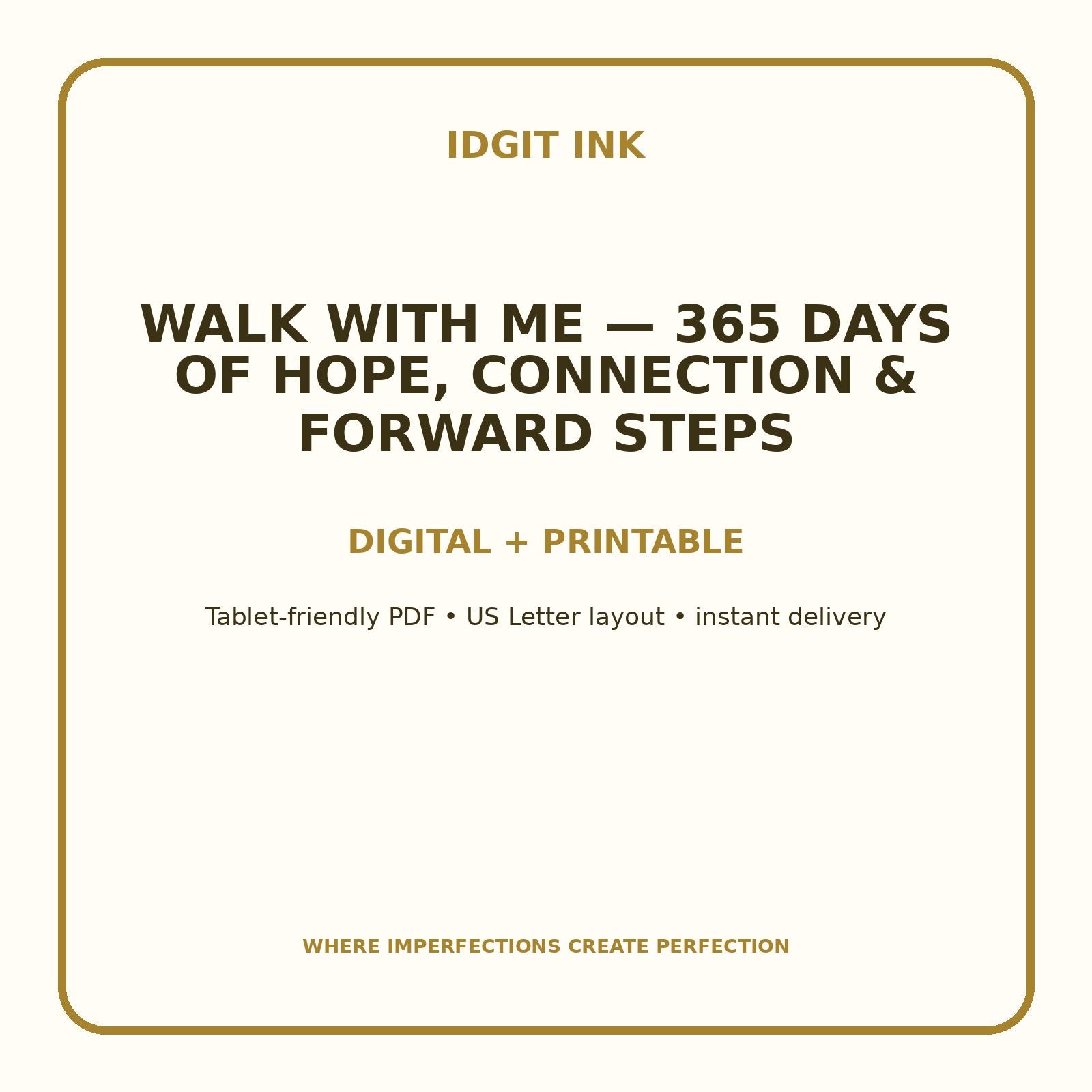 Walk With Me — 365 Days of Hope, Connection & Forward Steps Digital Journal – Deluxe 500-Page Planner — listing image 4 of 4