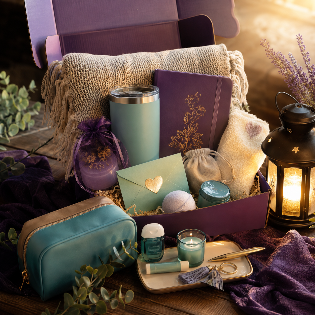Walk With Me Beacon of Hope expanded care package with a glowing lantern