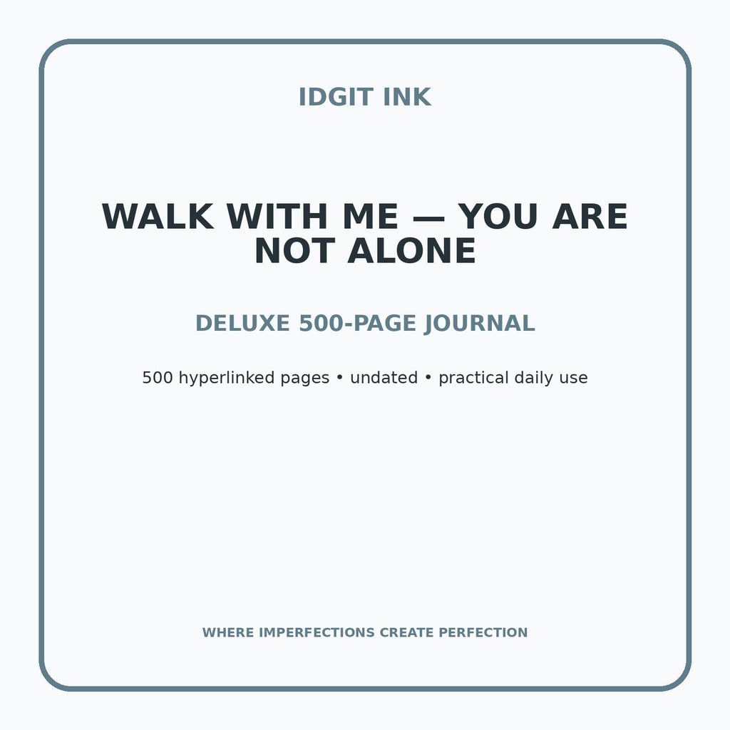 Walk With Me — You Are Not Alone Digital Journal – Deluxe 500-Page Planner — listing image 1 of 4