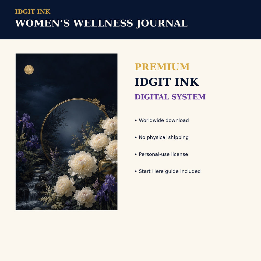 Idgit Ink Women’s Wellness digital journal — 75 device wallpapers preview